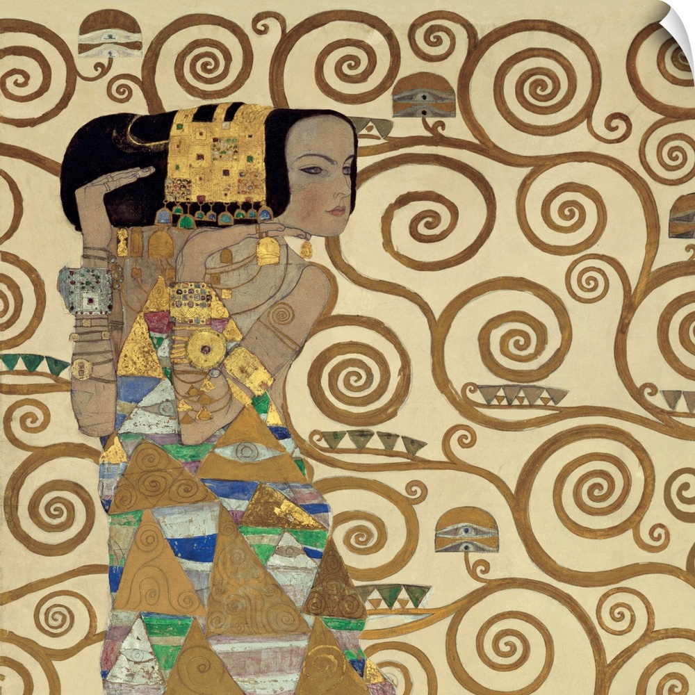 Expectation by Gustav Klimt, 1909