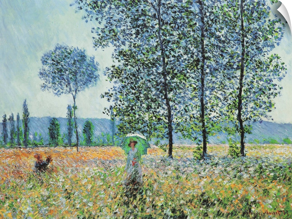 Fields in Spring (1887) by Claude Monet