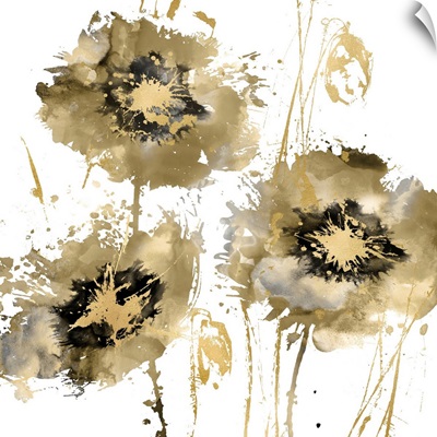 Flower Burst Trio in Gold