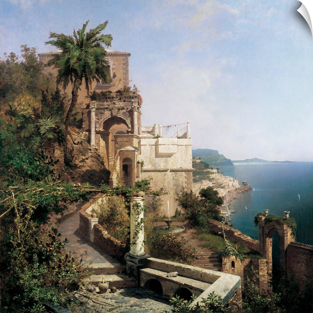 In the Garden, Amalfi by Richard Franz Unterberger.