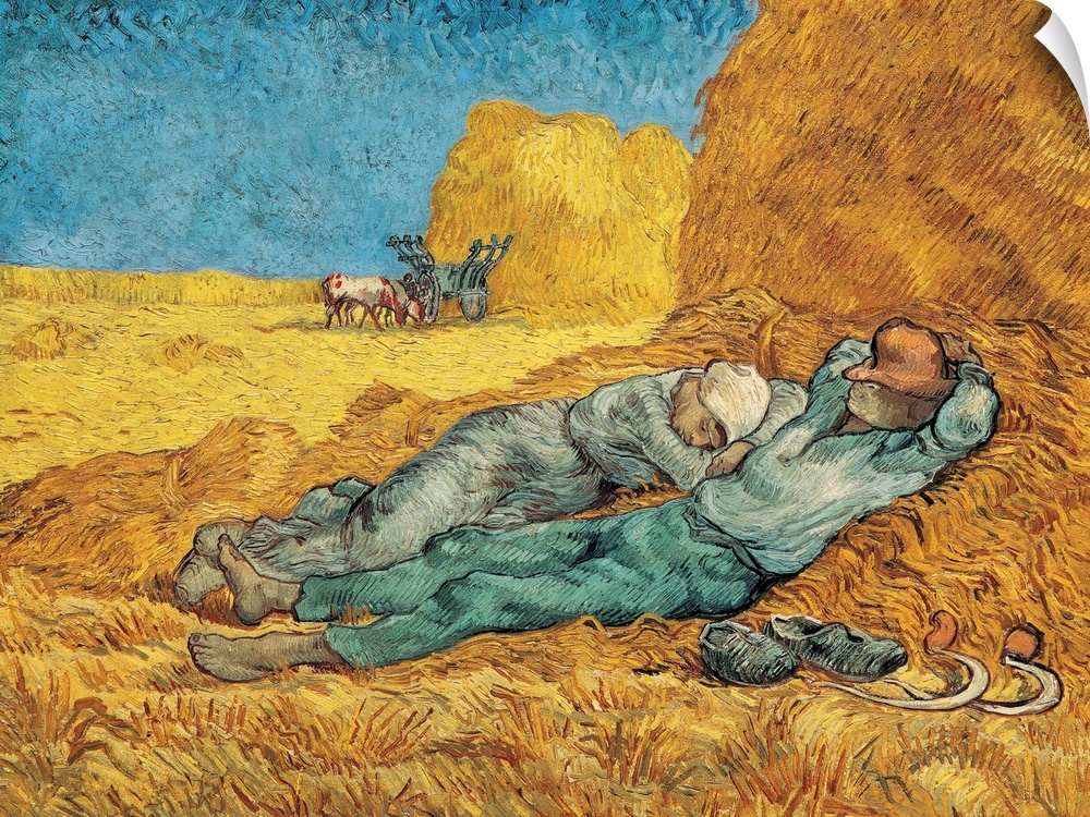 The siesta (after Millet), 1890 by Vincent Van Gogh.