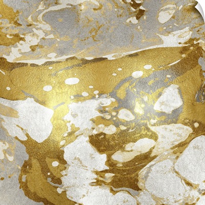 Marbleized in Gold and Silver