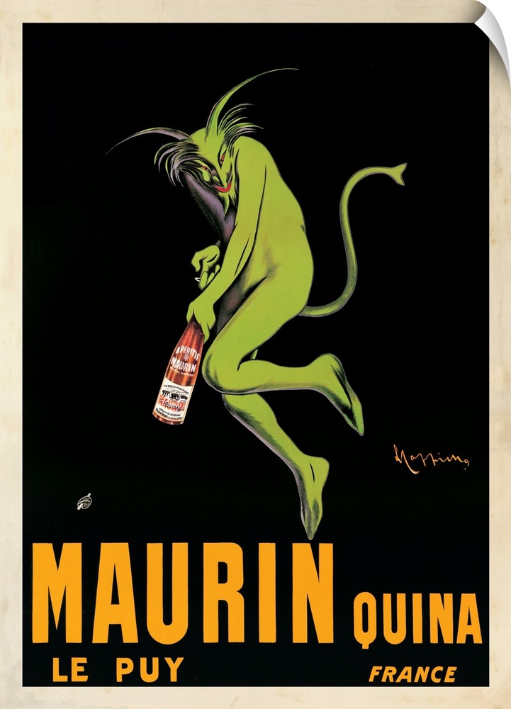 Vintage advertisement of Maurin Quina, 1920 ca by Leonetto Cappiello.