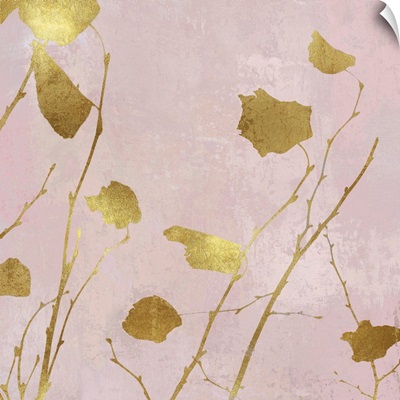 Nature Gold on Pink Blush I