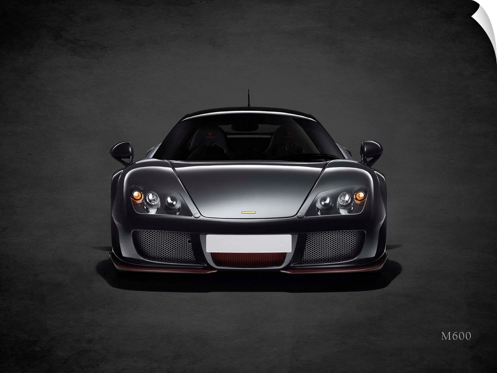 Photograph of a Noble M600 printed on a black background with a dark vignette.