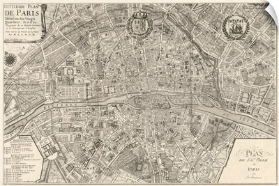Plan dela Ville de Paris 1715
