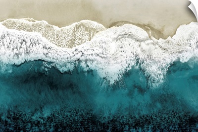 Teal Ocean Waves From Above II