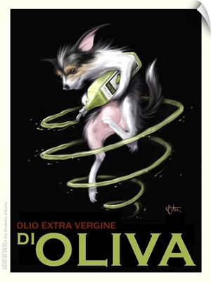 Oliva Olio Extra Vergine Retro Advertising Poster