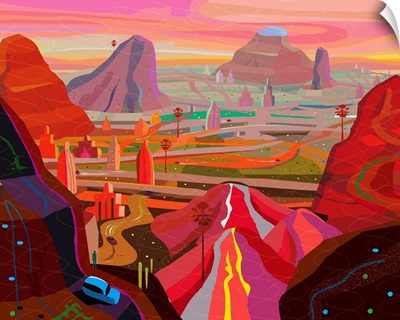 View of Desert Metropolis