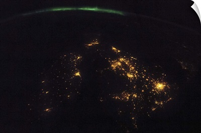 Aurora over England and Ireland