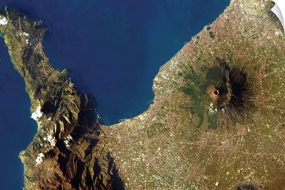 Mt. Vesuvius, Italy, on New Year's Day, 2013, from the International Space Station