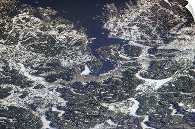 Oslo, Norway, lovely northern city, rarely seen from the International Space Station