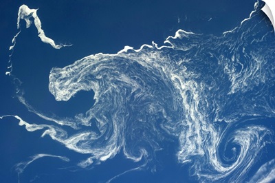 Psychedelic ice swirls off the N Japan coast