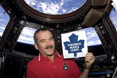 Ready to cheer for my team from orbit. Go Leafs!
