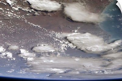 The pall of smoke clouds over Australia, as seen from orbit