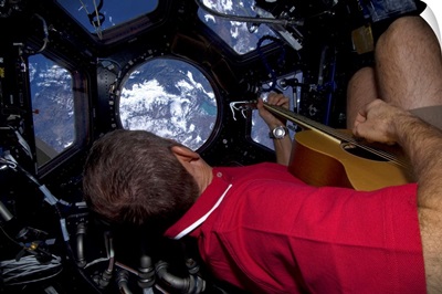 This is an amazing place to play and write music. In the ISS Cupola, seeing the world