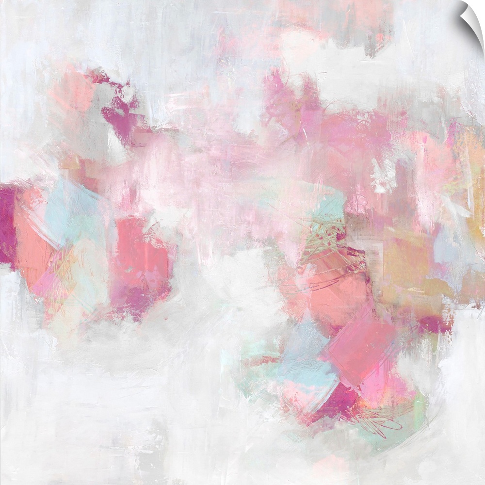 Abstract Blush And White II