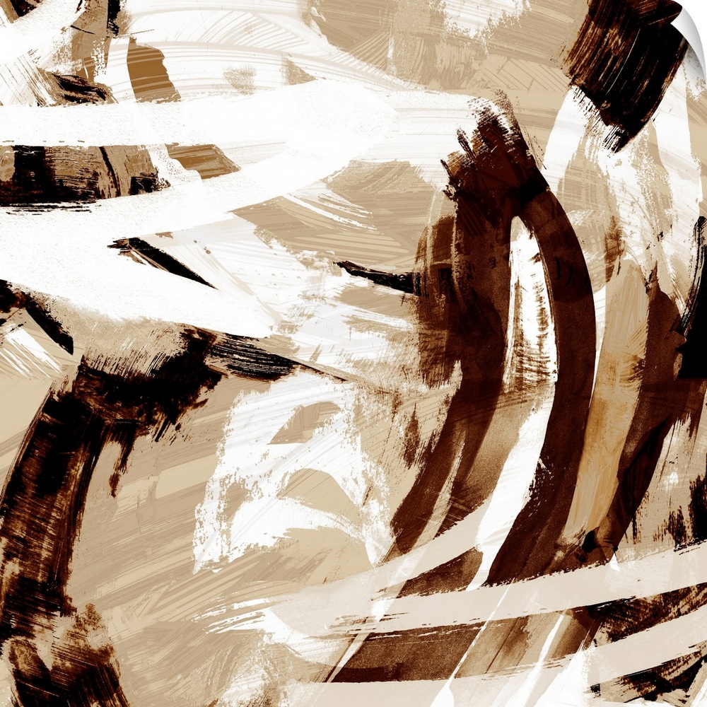 Abstract Brown Brush