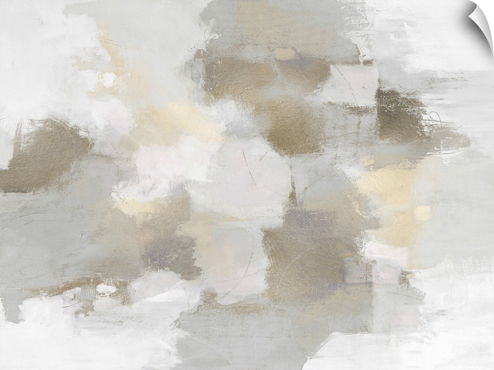 Abstract Grey Tan And White