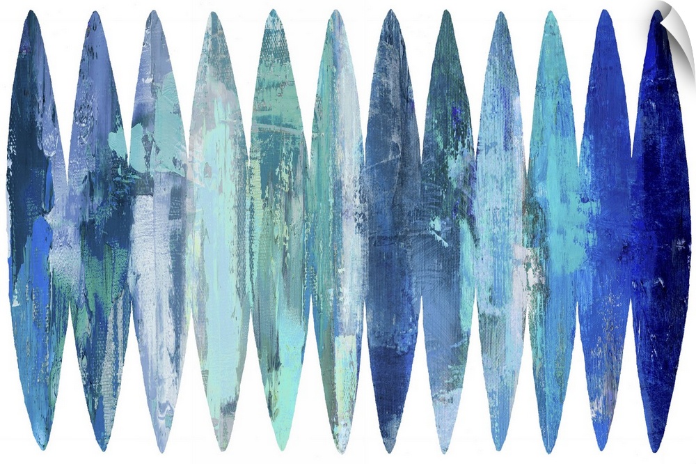 Abstract Surfboards Blues