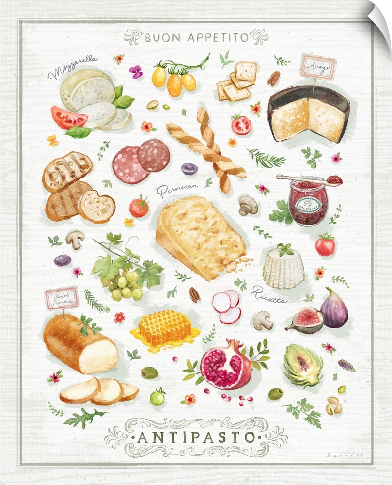 Savor this antipasto art perfect for your dining and dining areas.
