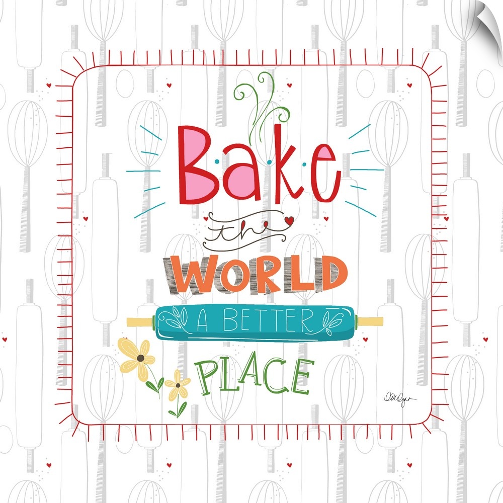Playful, fun decor for any Baker's kitchen!