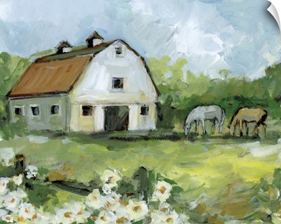 Barn And Horses