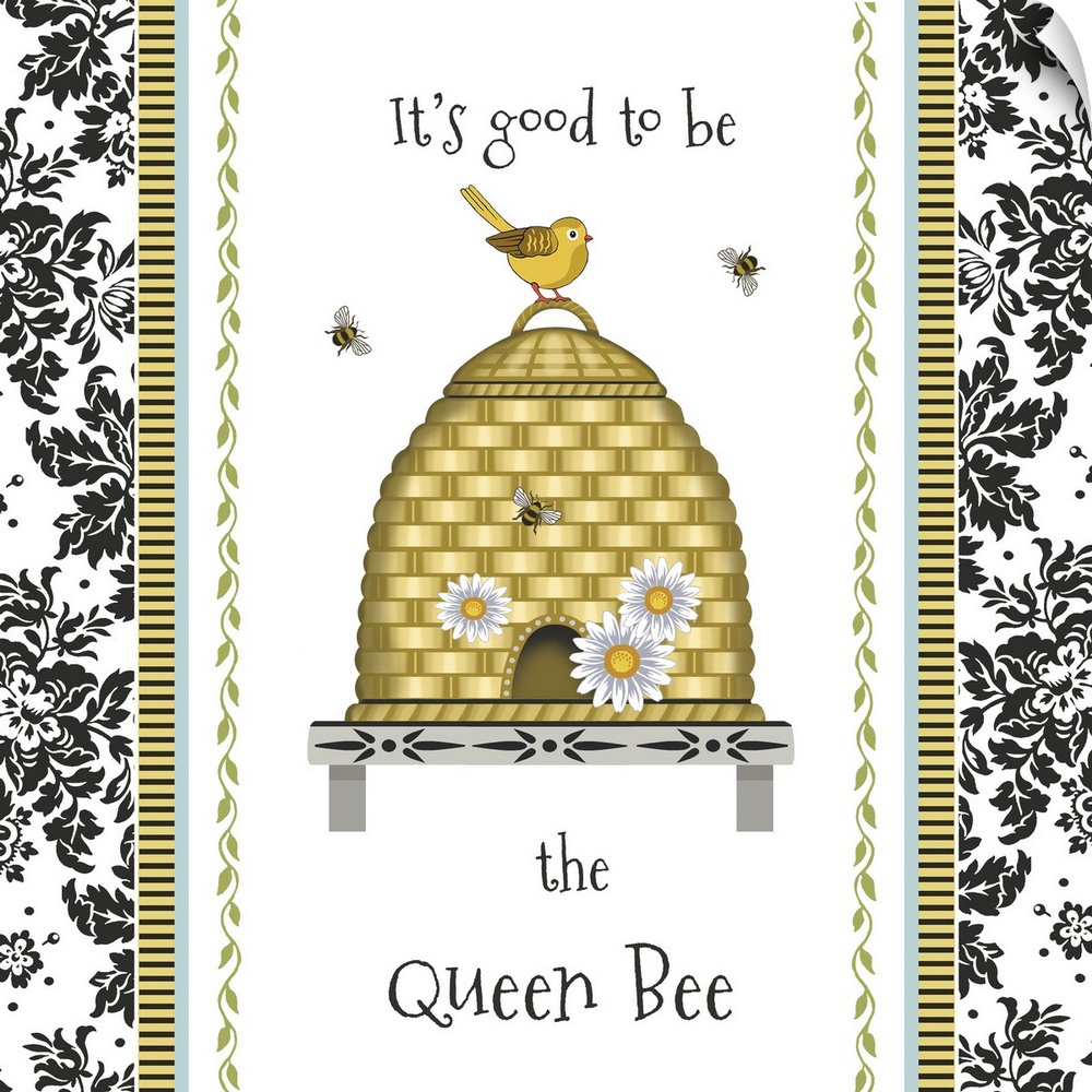 Fun, inspirational, and playful design featuring the iconic bee!