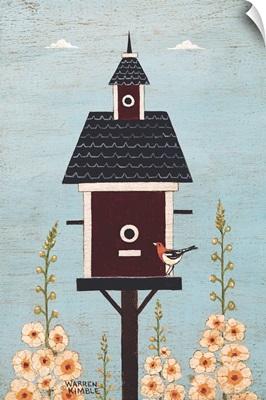Birdhouse with Flowers