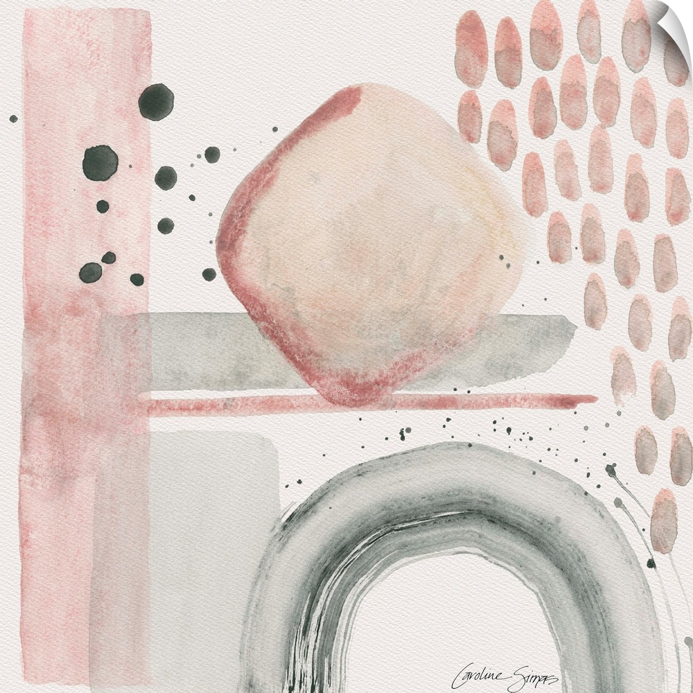 Lively and expressive elements are captured in an on-trend blush colorway.