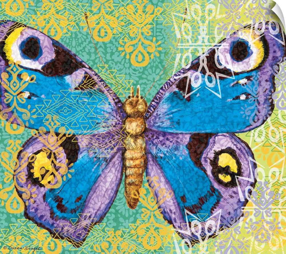 This big, bold and bright butterfly makes a statement!