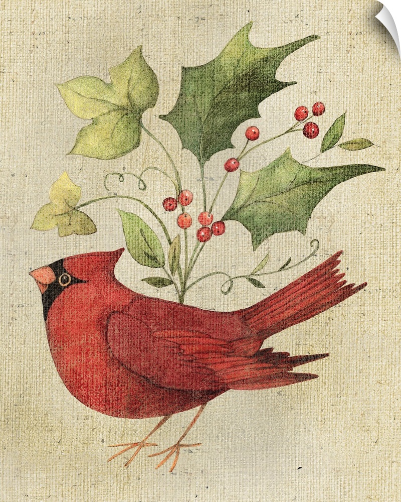 This wonderful craft and burlap art evokes the hand-made spirit of Christmas.