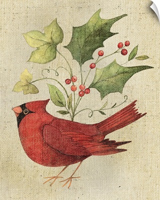 Burlap Cardinal