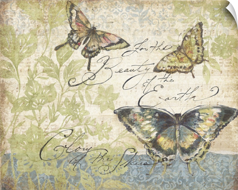 Butterfliesmake for beautiful imagery great for den, bedroom, bath and more