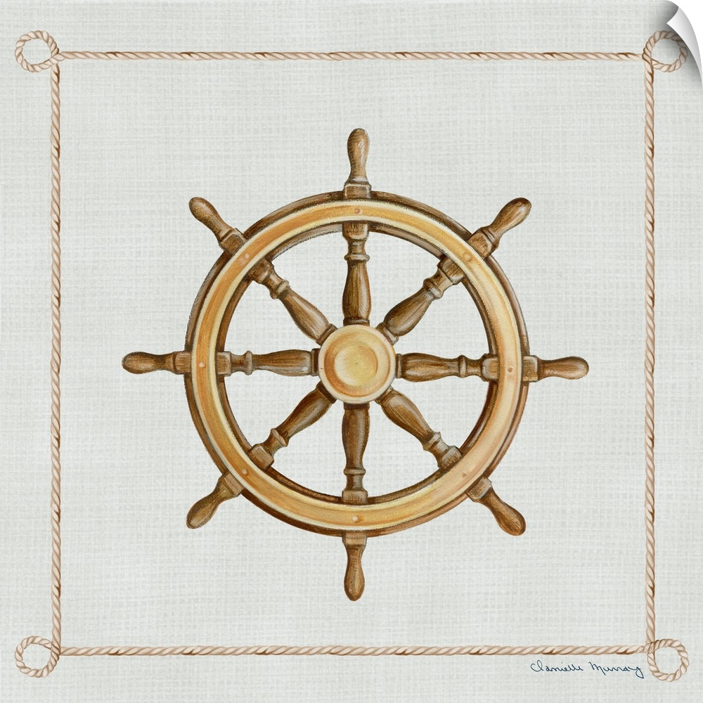 This classic nautical motif adds the perfect nautical accent to any room