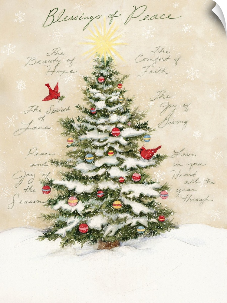 A classic Christmas Tree evokes the holiday spirit