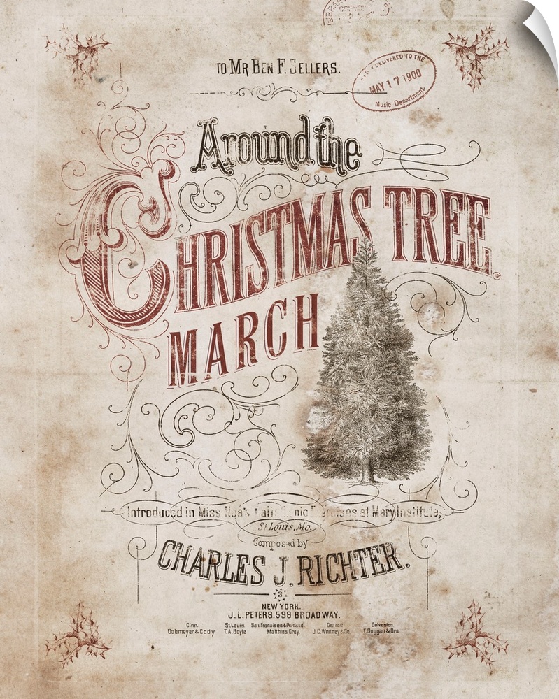 This vintage reproduction of Christmas music captures the nostalgia of the holiday.