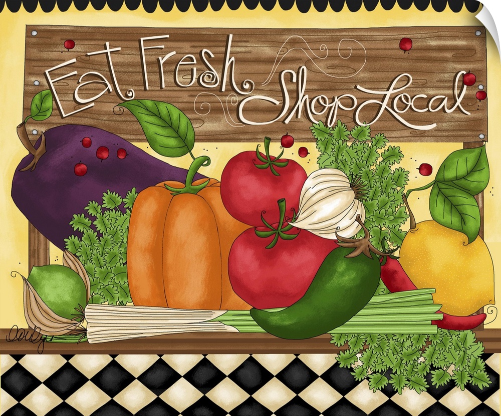 This piece of art will inspire you to eat fresh and shop local.