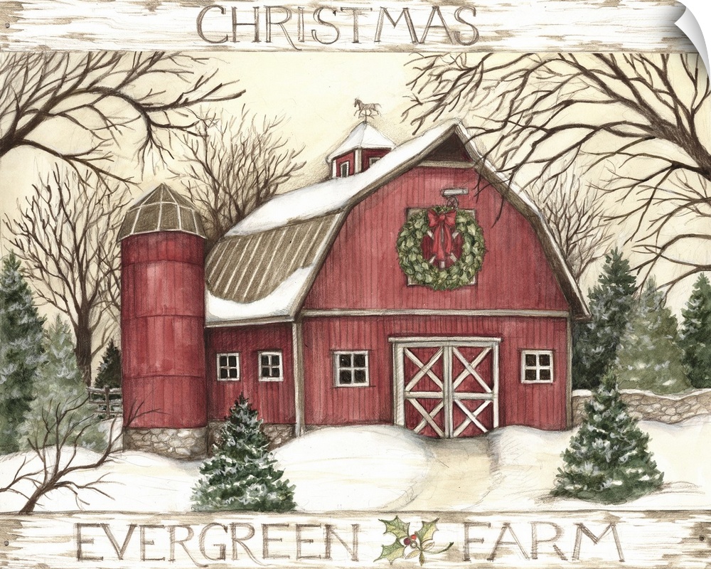 A country Christmas barn to warm the heart.