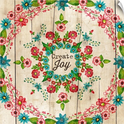 Floral Mandala - Create Joy