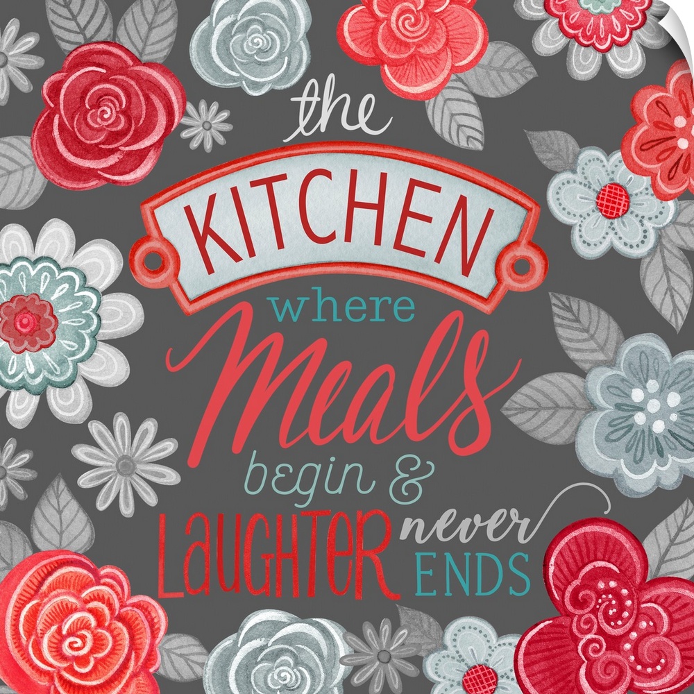 A whimsical motif and message brings joy to the kitchen.