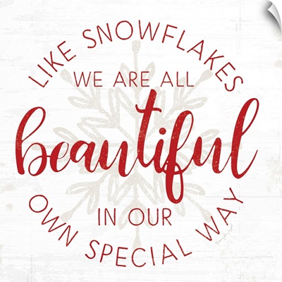 Like Snowflakes - Red
