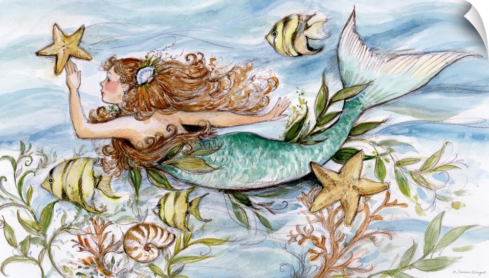 The mystical mermaid will add a touch of wonder to your decor.
