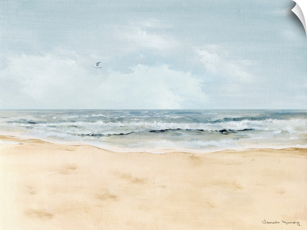 The call of the ocean pulls the viewer into this lovely seascape