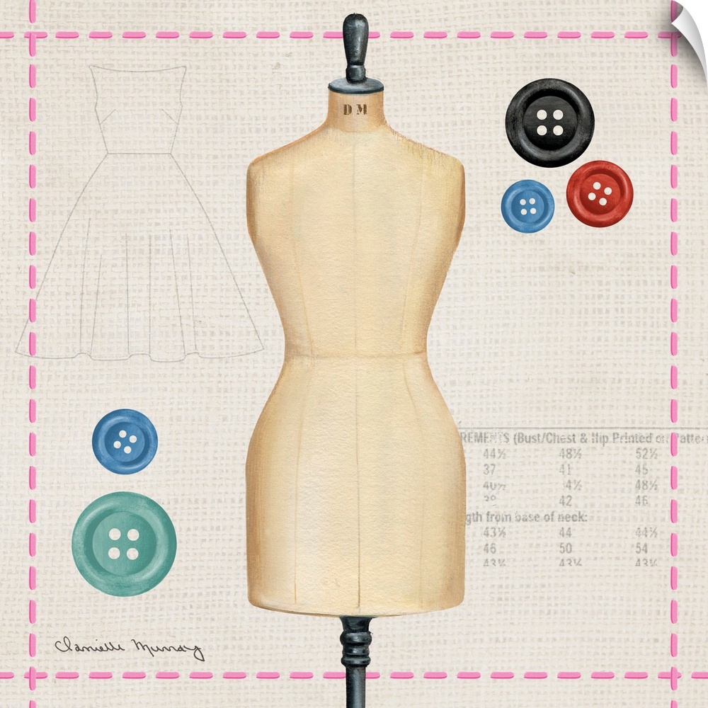 A perfect design accent is SEW perfect for the craft lover!