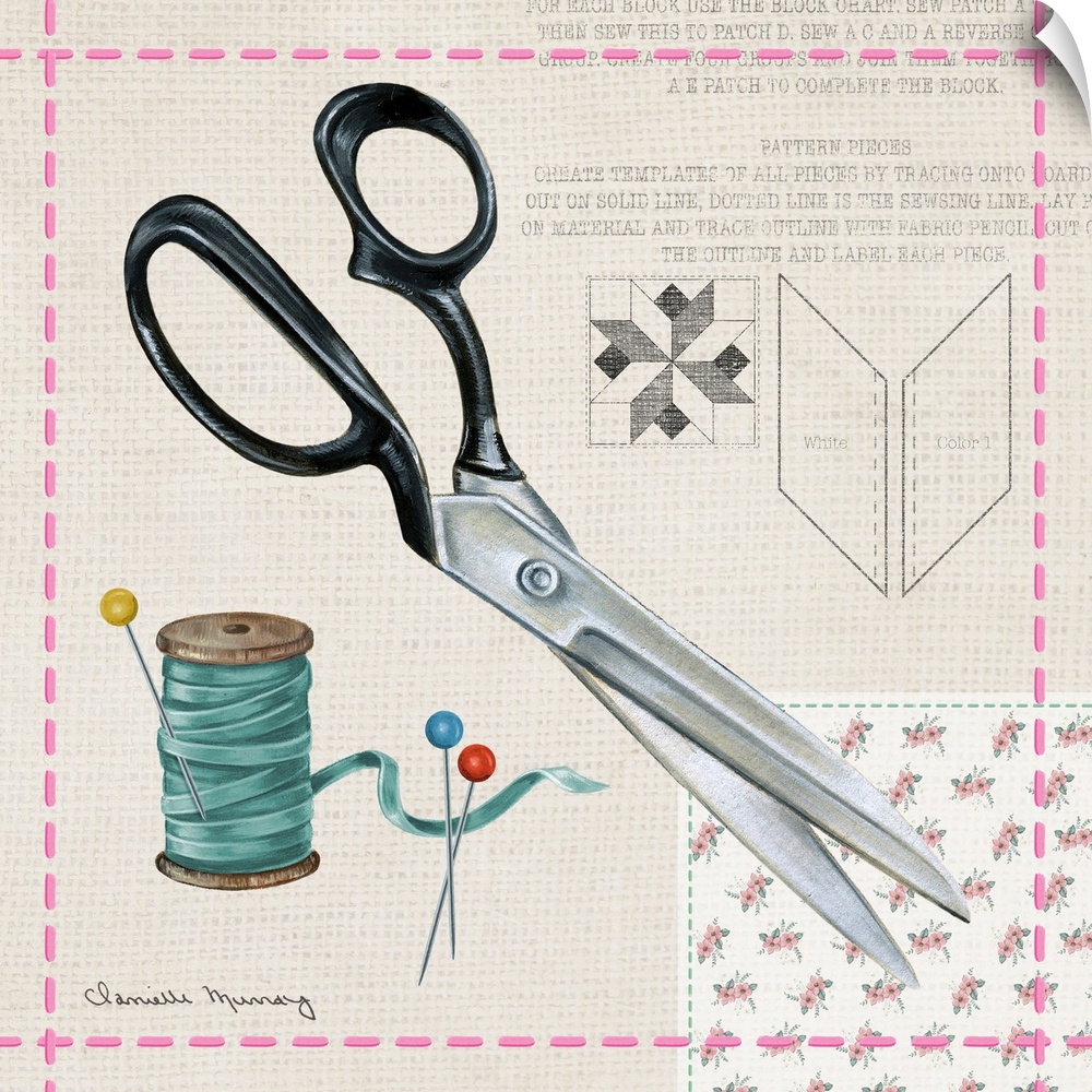 A perfect design accent is SEW perfect for the craft lover!