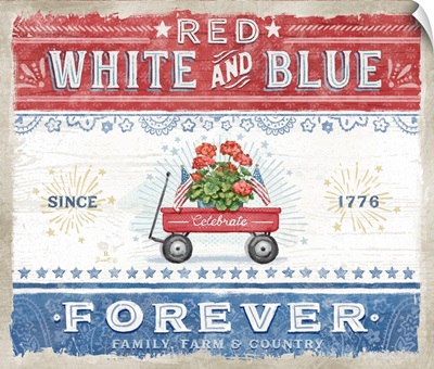 Red, White, & Blue Wagon
