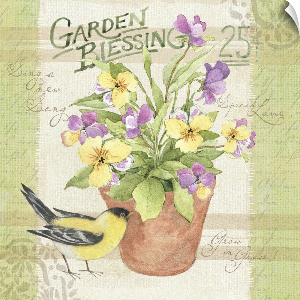 Bring the garden in with this charming and nostalgic seed packet art
