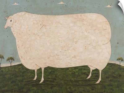 Sheep-On Blue