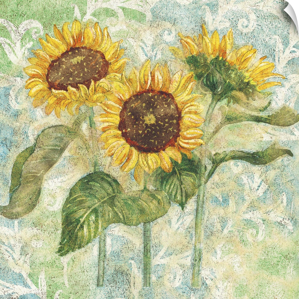 Beautiful sunflowers add an elegant floral touch to any room